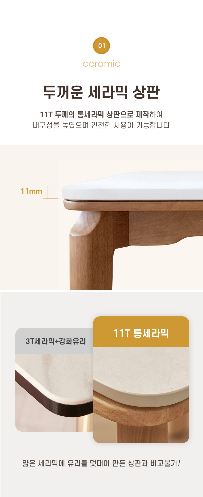 신혼 패밀리 추천 세라믹 4인용 식탁 (의자2+벤치1) TP1141 (착불) 상세 이미지 10