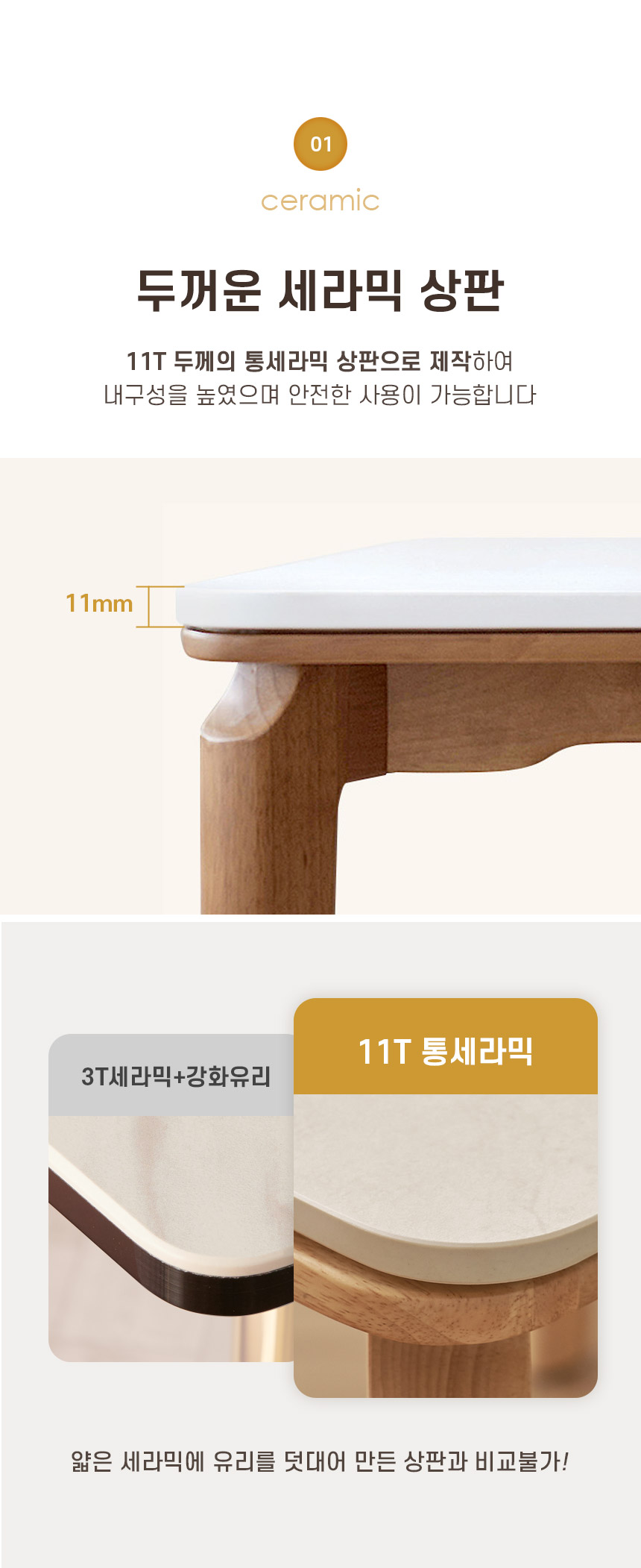 숨결 샤포렌 세라믹 6인용 식탁 (의자6) 상세 이미지 10